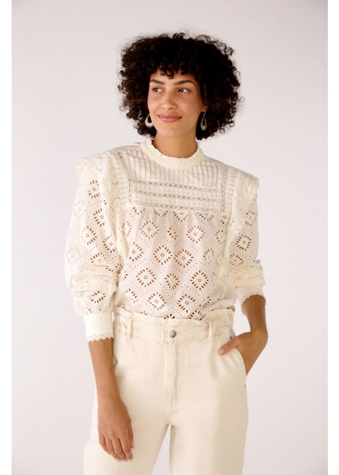 Oui | Broderie Anglaise Blouse