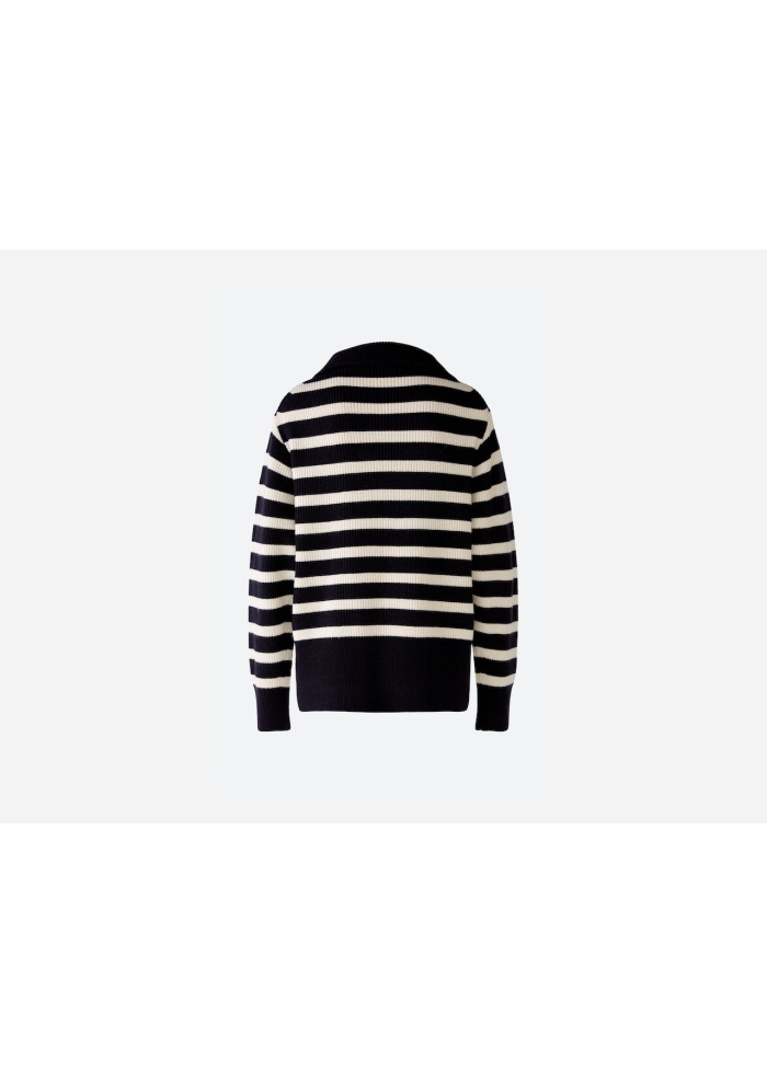 Oui | Stripe Zip Jumper