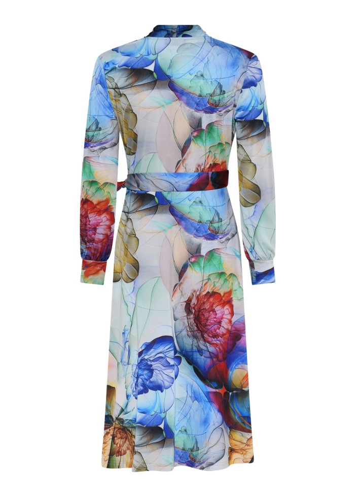 Tia | Watercolour Wrap Dress