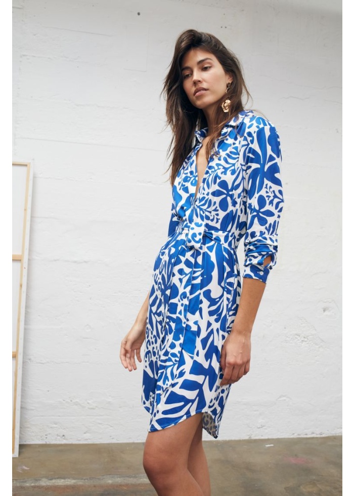 Oui | Print Shirt Dress