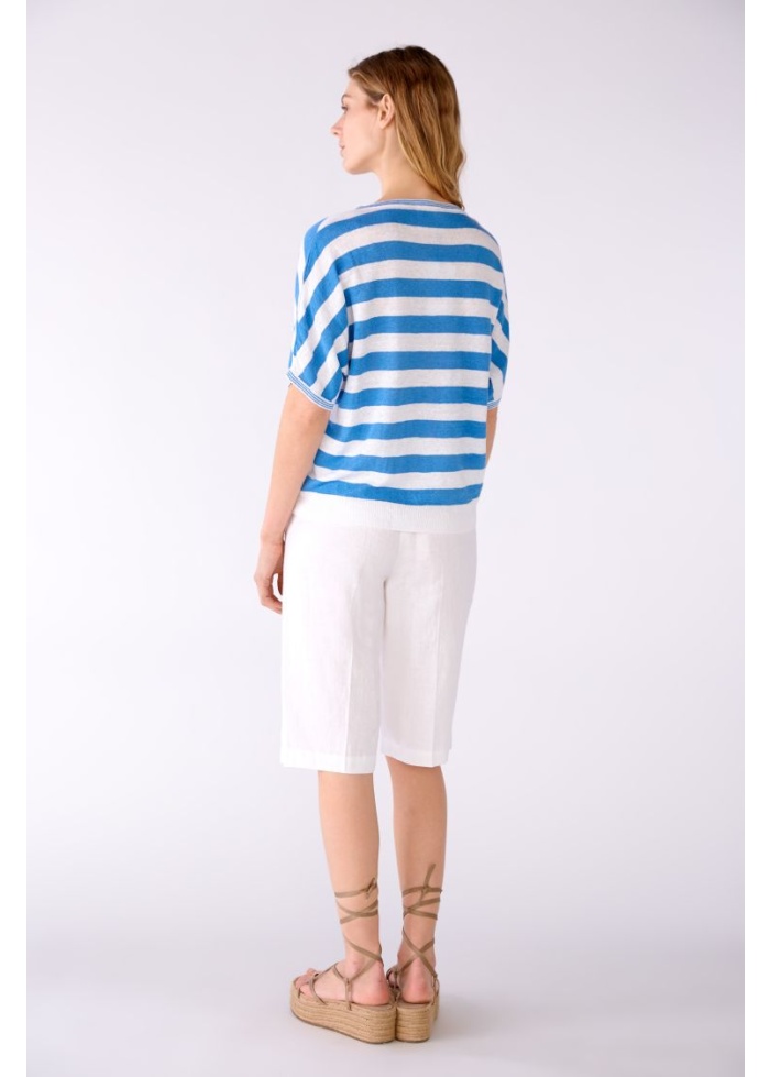 Oui | Stripe Linen Top