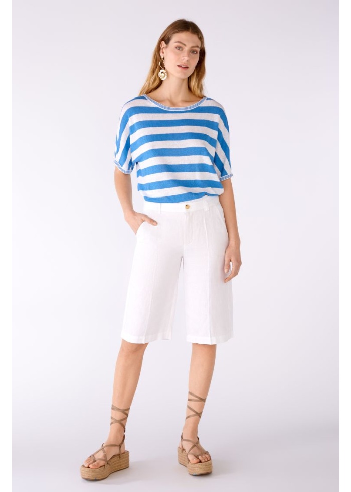 Oui | Stripe Linen Top