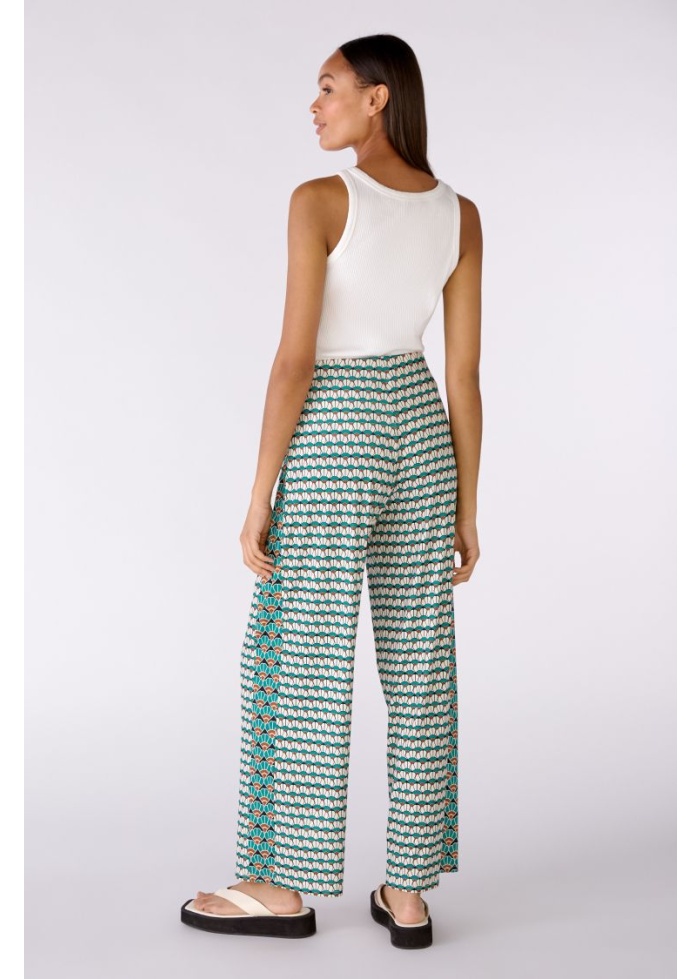 Oui | Silky Print Marlene Trousers