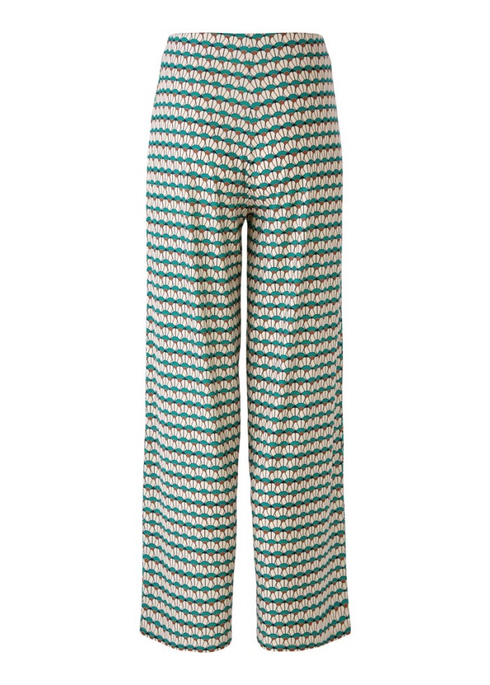 Oui | Silky Print Marlene Trousers