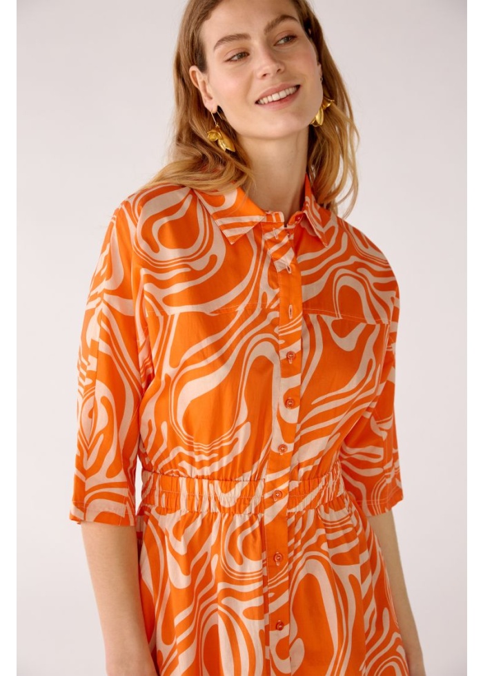 Oui | Swirl Shirt Dress