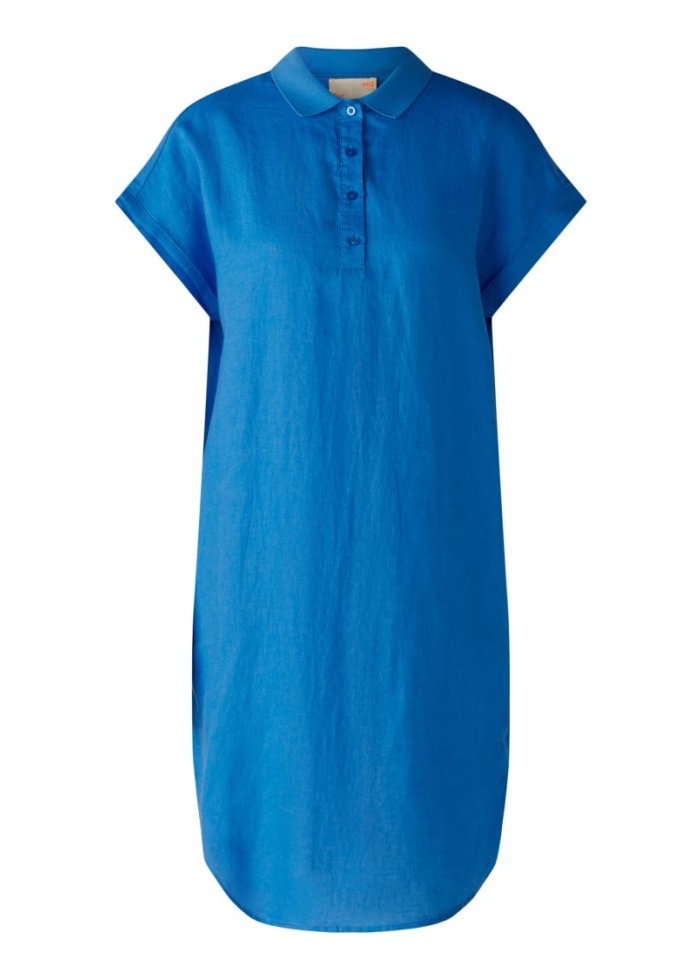Oui | Linen Polo Dress
