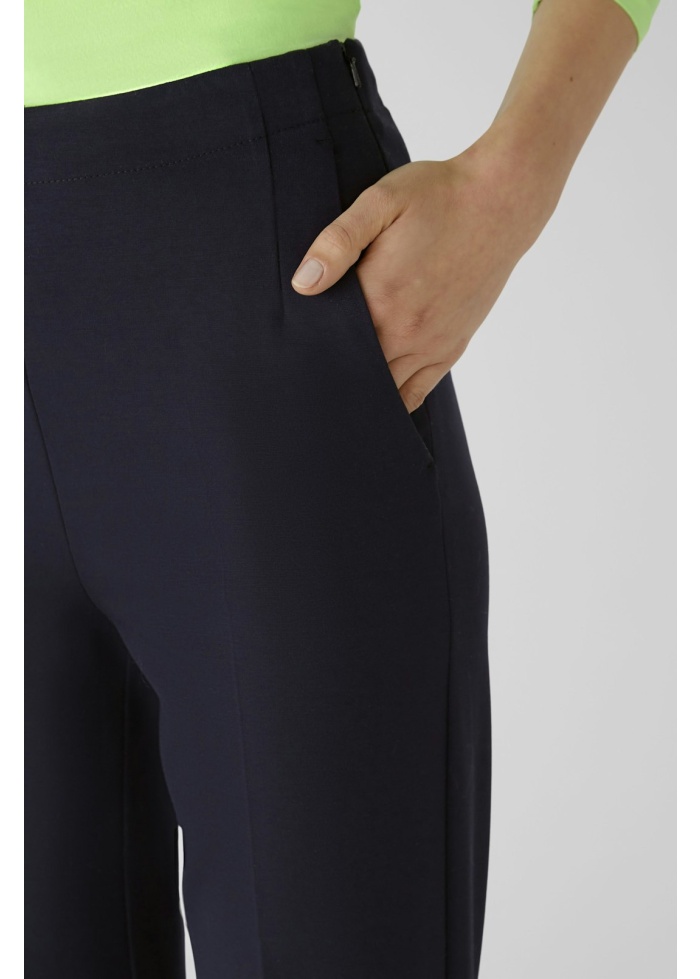 Oui | Wide Leg Trousers Navy