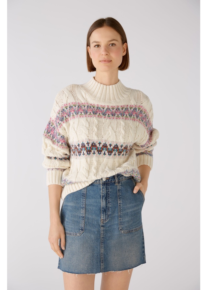 Oui | Stripe Knitted Jumper