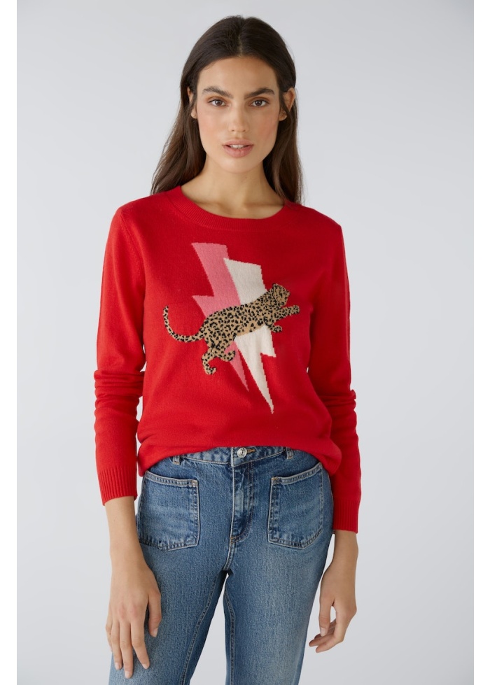 Oui | Leopard Flash Jumper