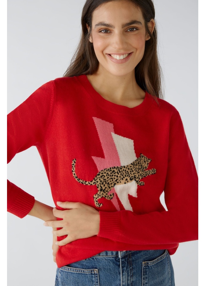 Oui | Leopard Flash Jumper