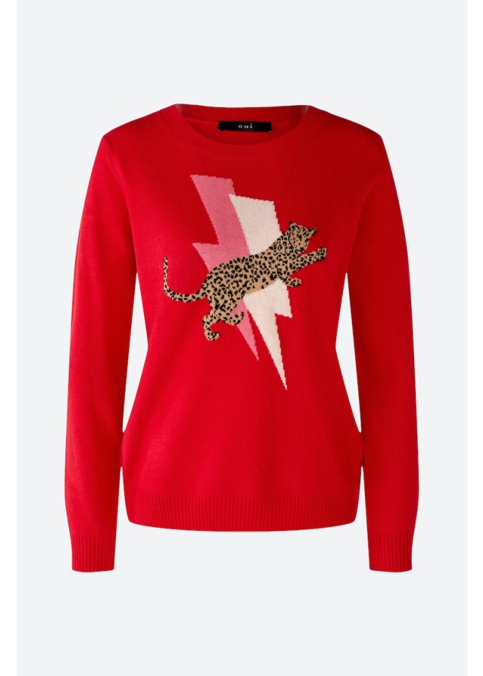 Oui | Leopard Flash Jumper