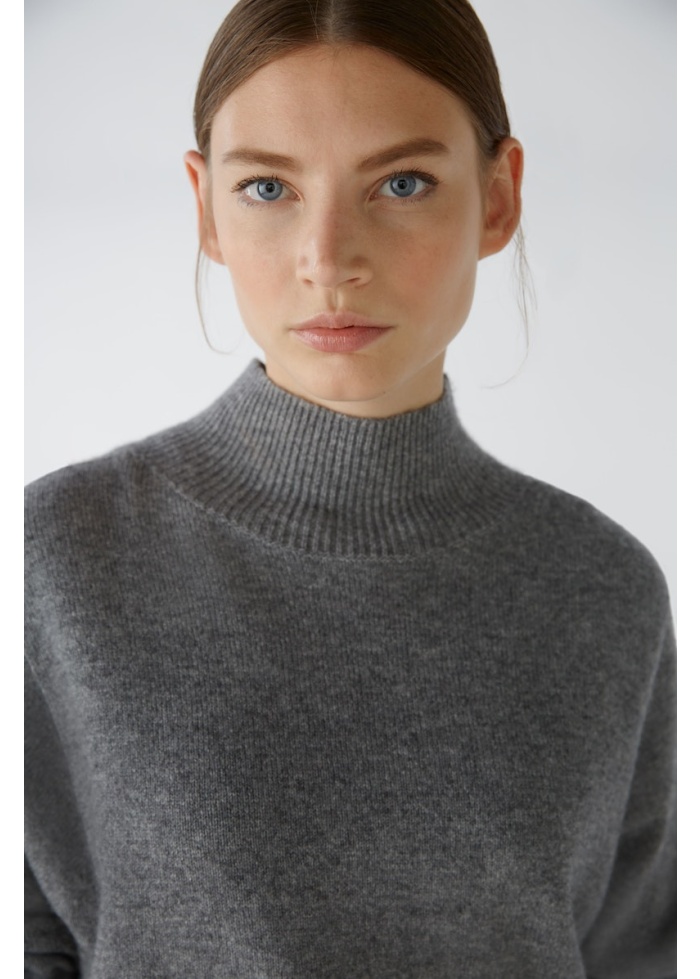 Oui | Wool Blend Grey Jumper