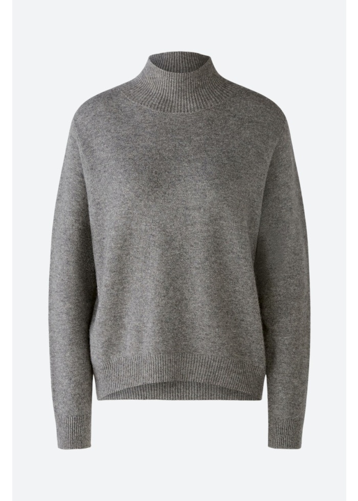 Oui | Wool Blend Grey Jumper