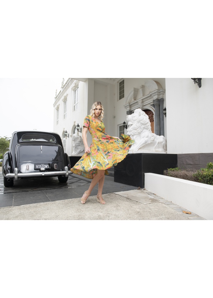 Orientique | Marmaris Godet Dress