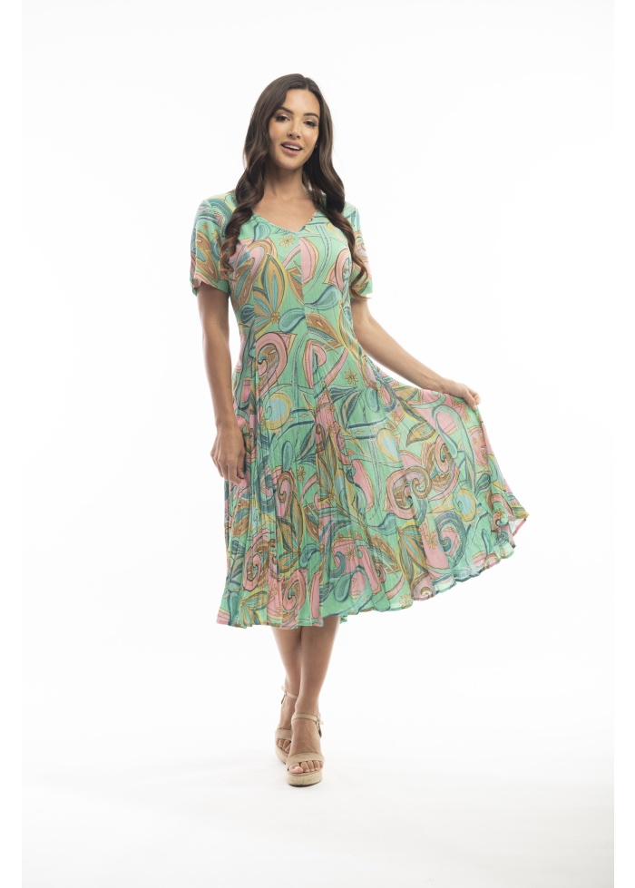 Orientique | Mennagio Godet Dress