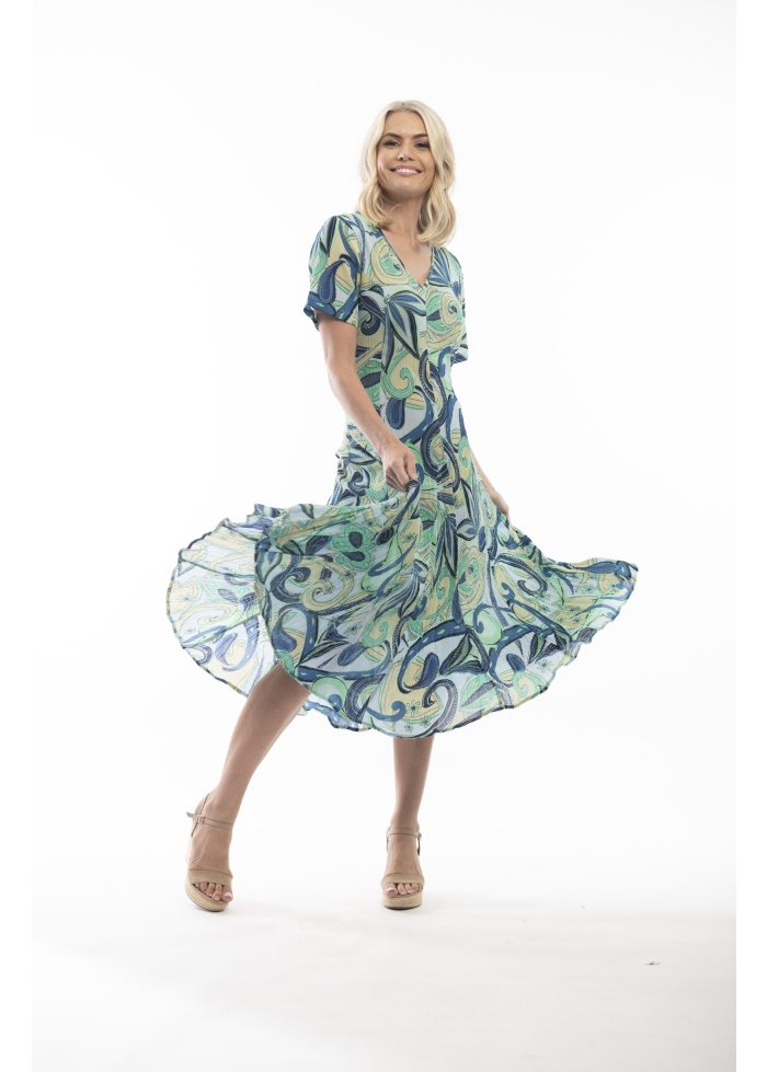 Orientique | Mennagio Godet Dress