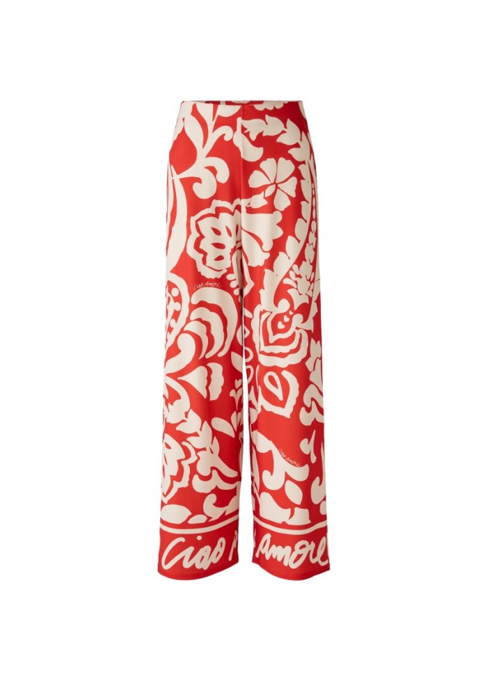 Oui | Printed Marlene Trousers