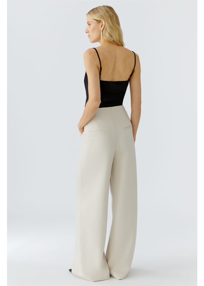 Oui | Scuba Cream Trousers