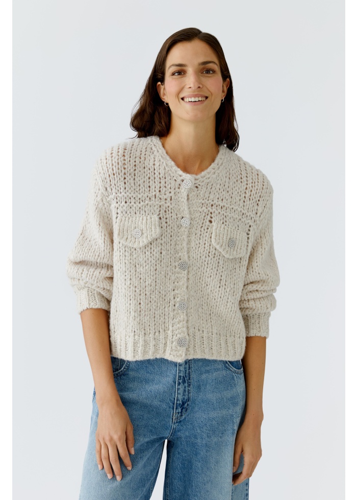 Oui | Diamante Cardigan 