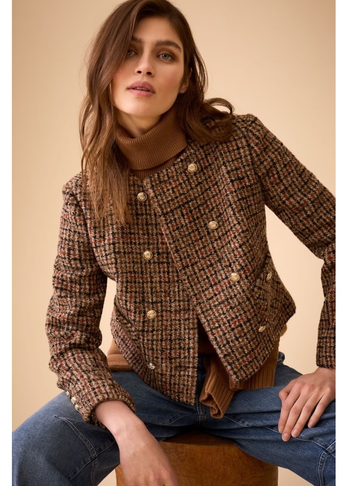 Oui | Tweed Jacket 