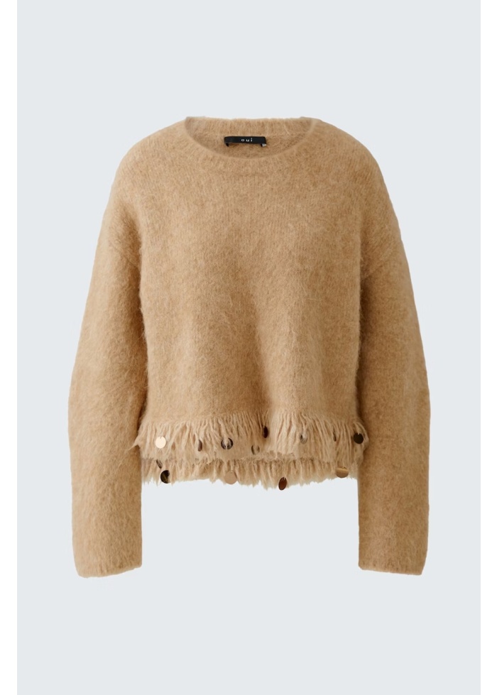 Oui | Fringe Detail Jumper