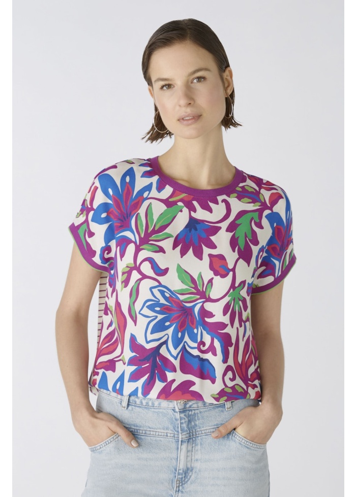 Oui | Stripe Back Tee