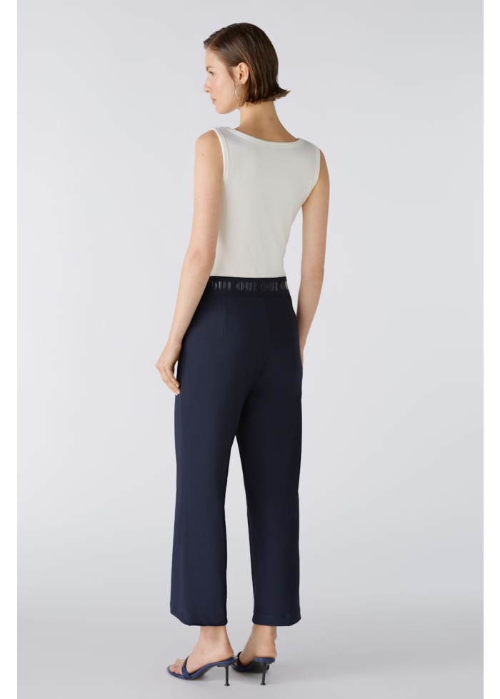Oui | Logo Trousers Navy