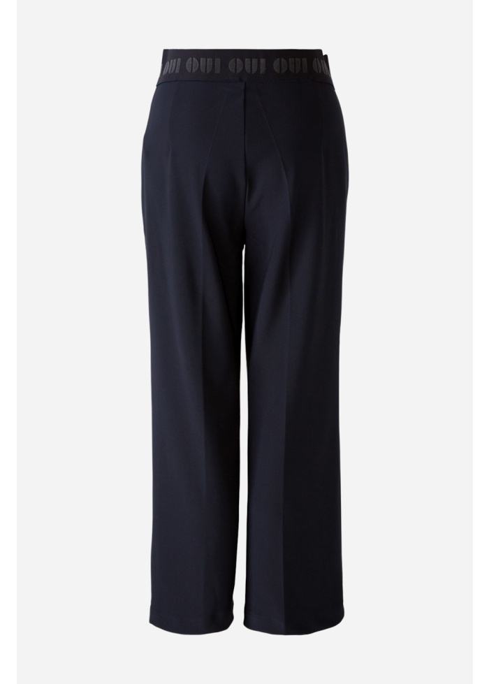 Oui | Logo Trousers Navy