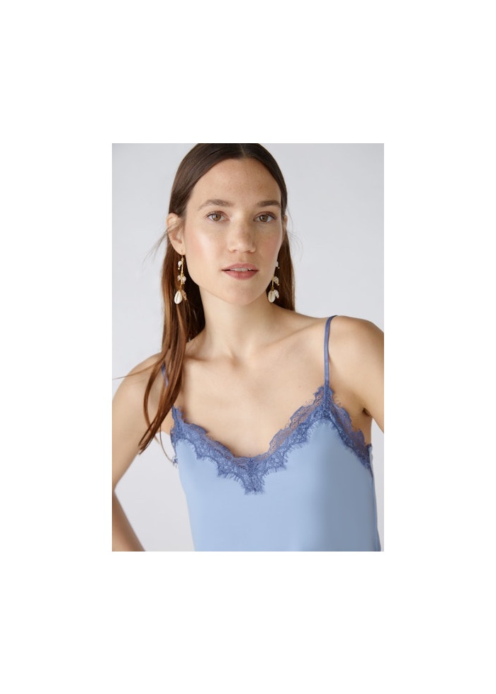 Oui | Lace Trim Top
