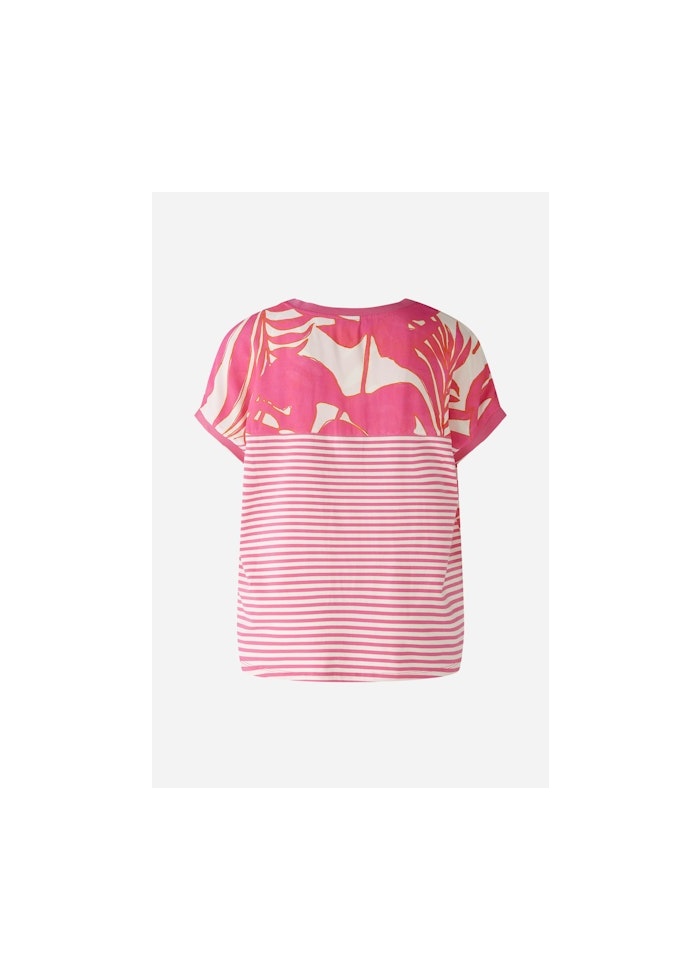 Oui | Flower Print Top Tropic