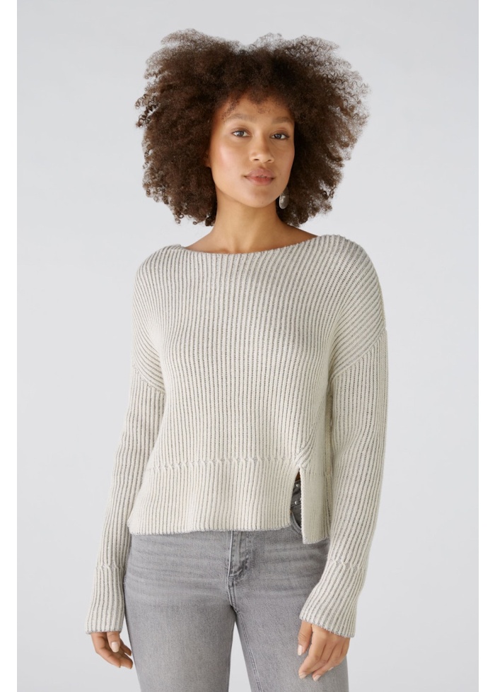 Oui | Split Lurex Jumper