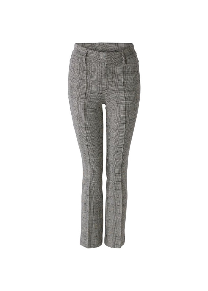 Oui | Check Slim Trousers