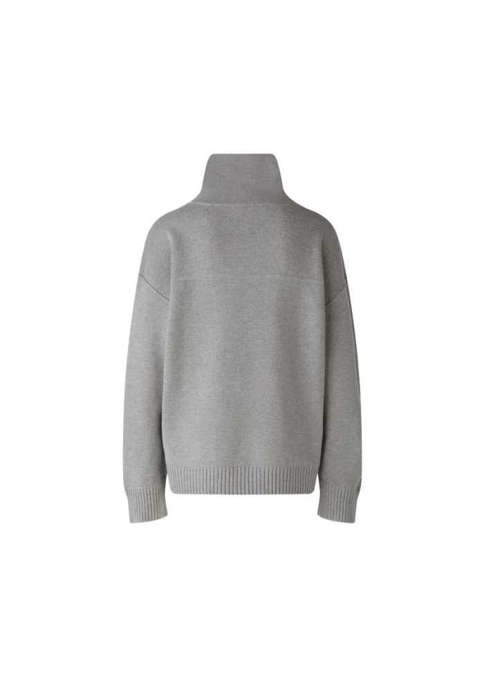 Oui | Zip Neck Jumper