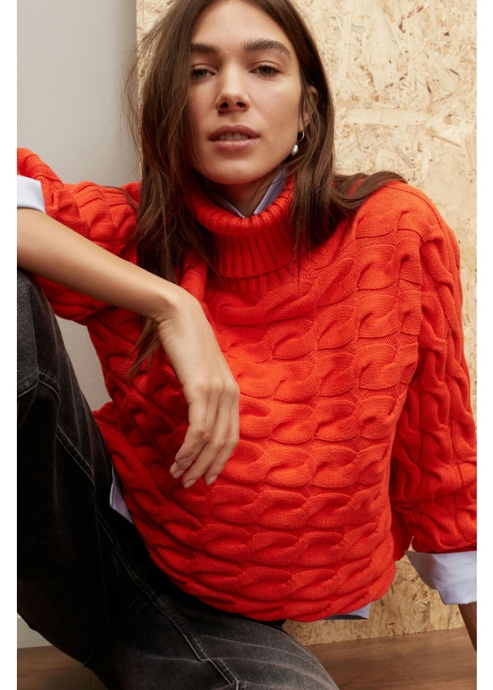 Oui | Cable Knit Jumper