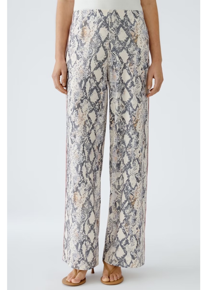 Oui | Snake Print Trousers