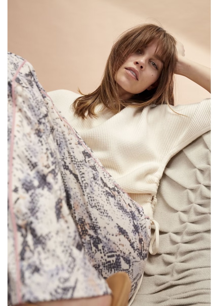 Oui | Snake Print Trousers