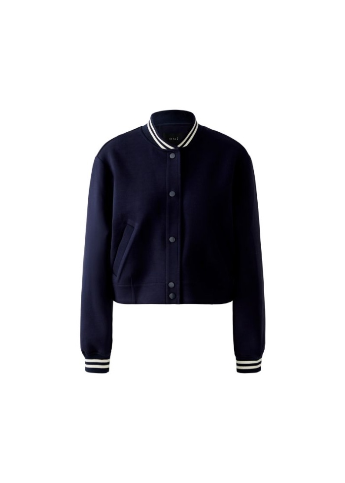 Oui | Sporty Navy Jacket