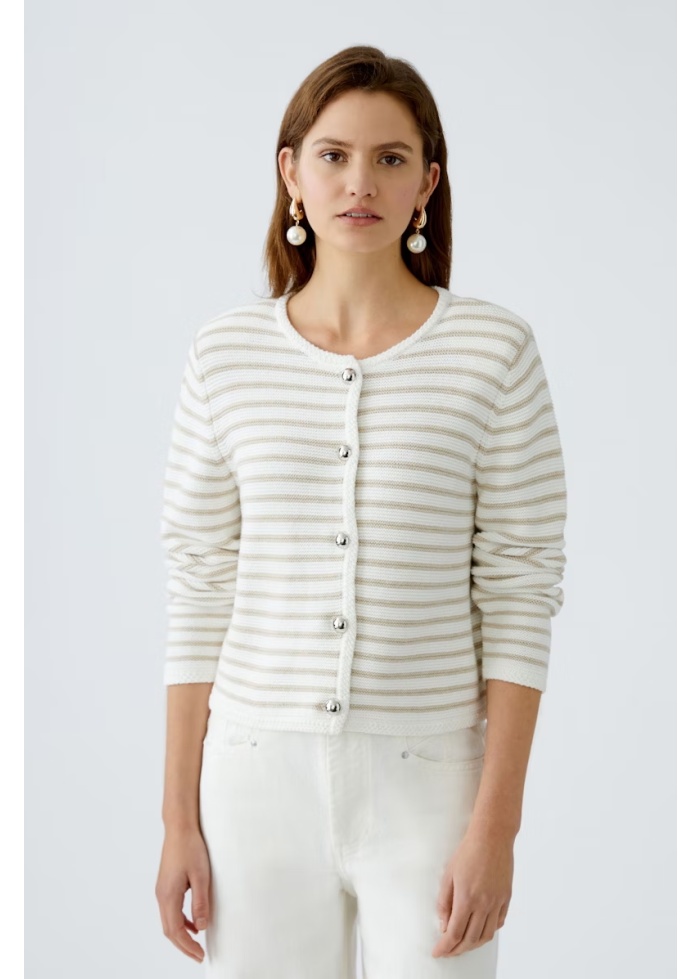 Oui | Stripe French Style Jacket