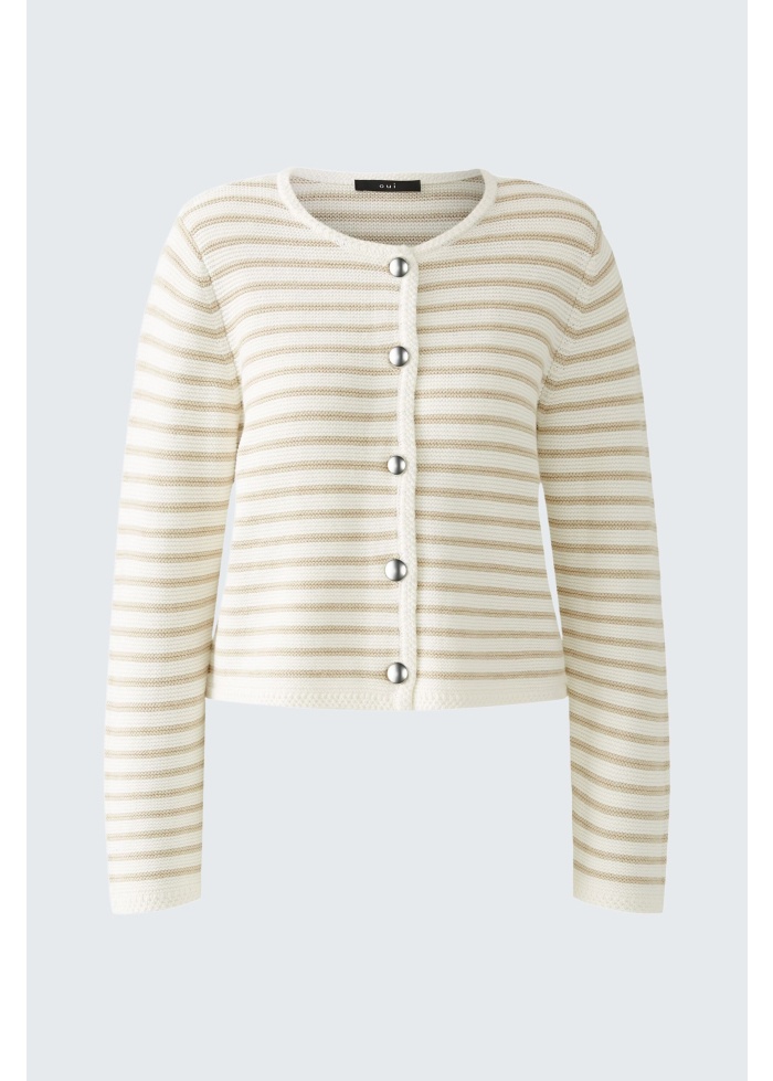 Oui | Stripe French Style Jacket