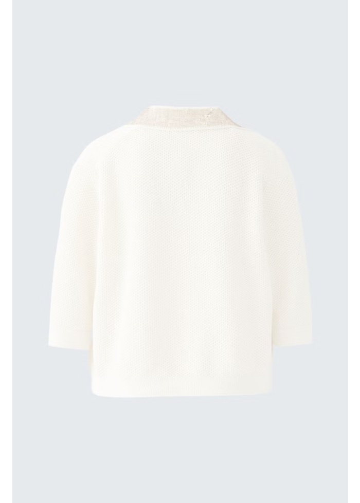 Oui | Sequin Collar Jumper