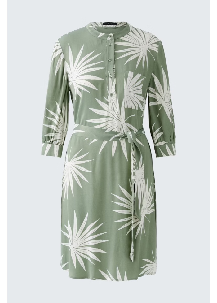 Oui | Palm Print Dress