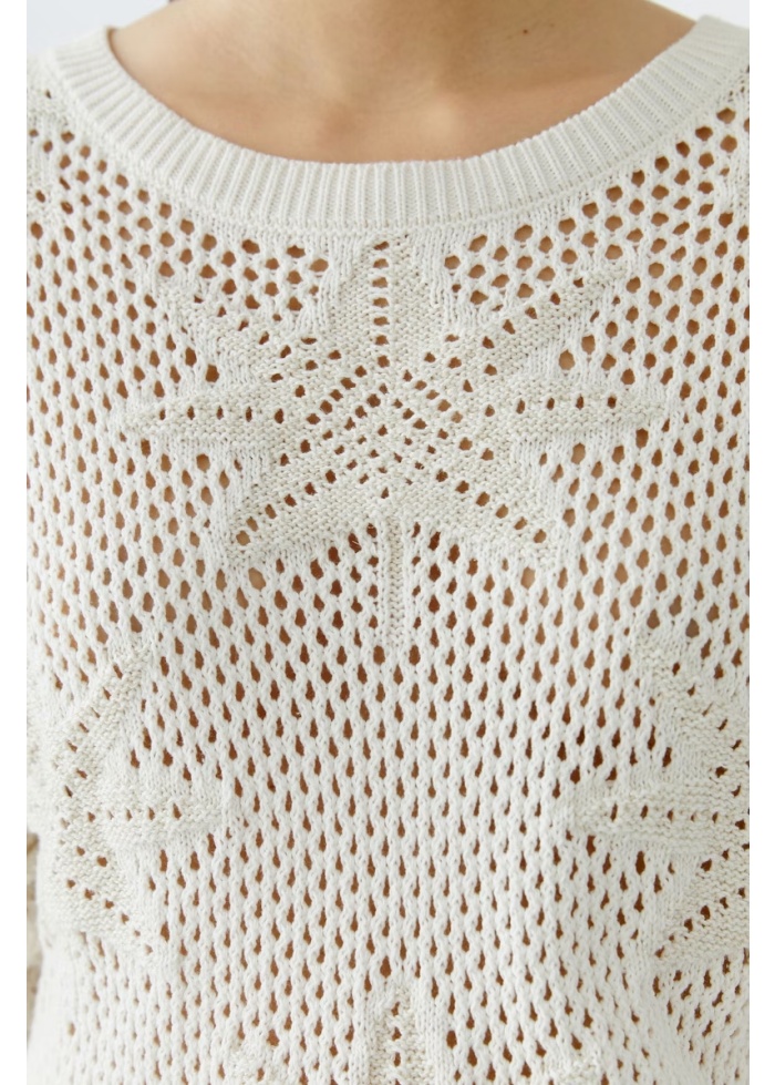 Oui | Palm Crochet Jumper