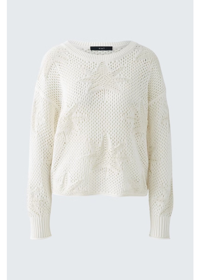 Oui | Palm Crochet Jumper
