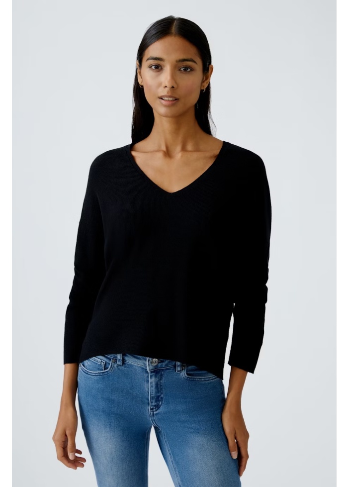 Oui | Freja Black Jumper