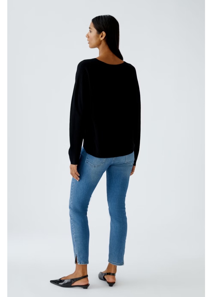Oui | Freja Black Jumper