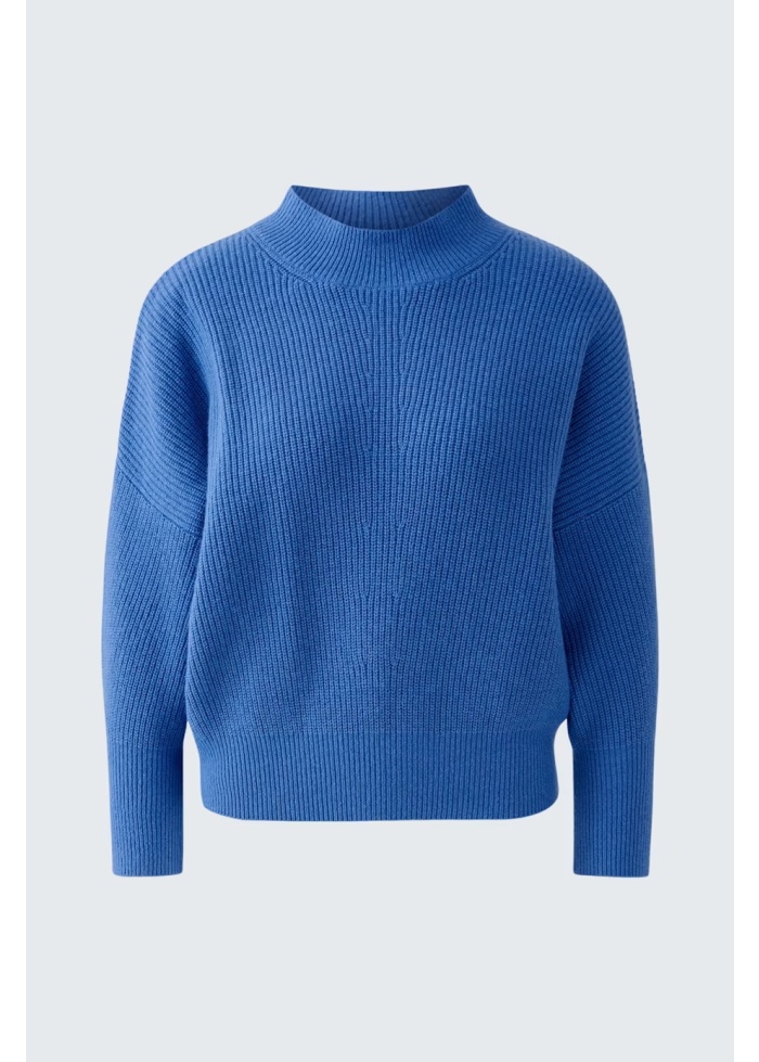 Oui | Turtle Neck Ribbed Knit Jumper
