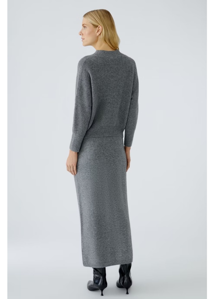 Oui | Turtle Neck Ribbed Knit Jumper