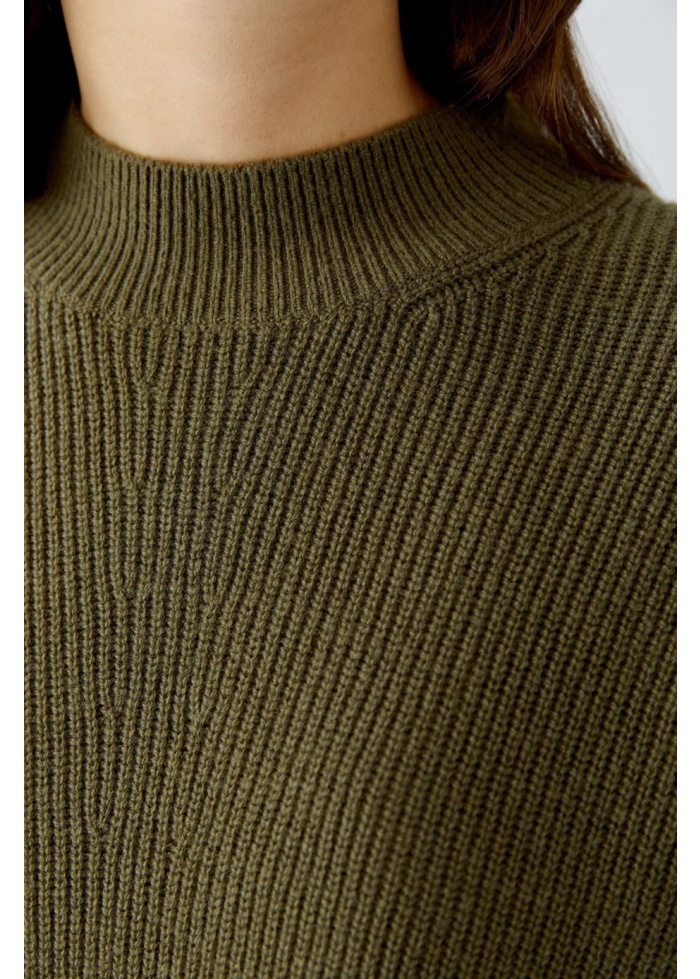 Oui | Turtle Neck Ribbed Knit Jumper
