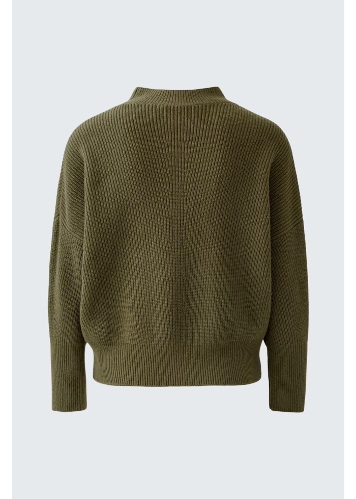Oui | Turtle Neck Ribbed Knit Jumper