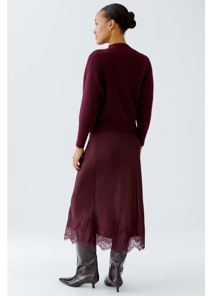 Oui | Turtle Neck Ribbed Knit Jumper